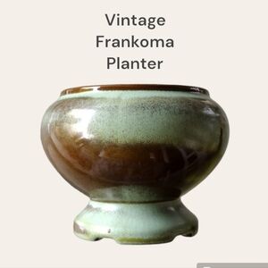 Vintage Frankoma Pottery Prairie Green #225 Planter